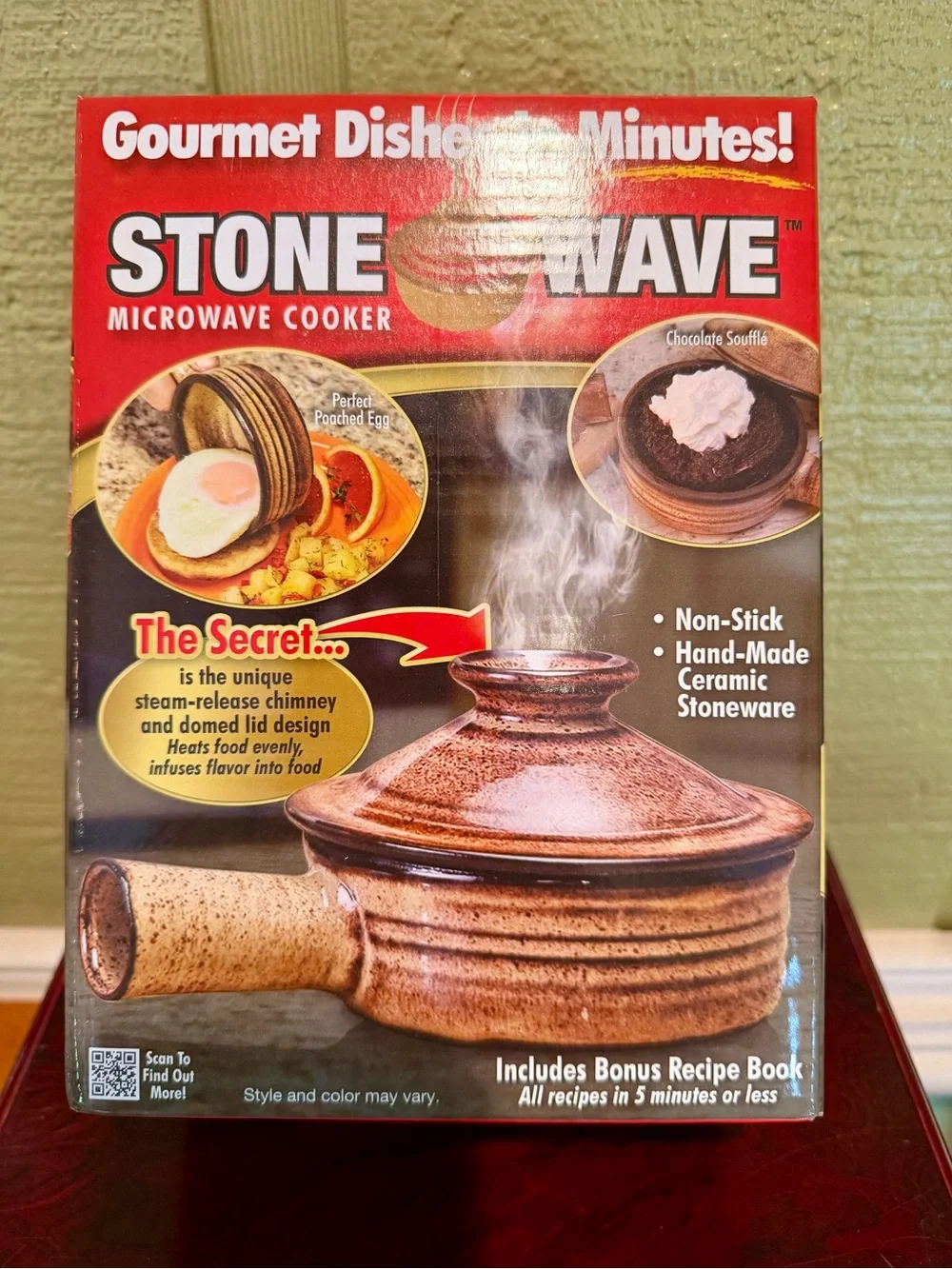 Stone Wave Microwave Cooker by Telebrands – Brand New in Box – Ceramic Microwave